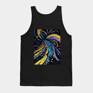 Abstract Colorful Vortex Tank Top